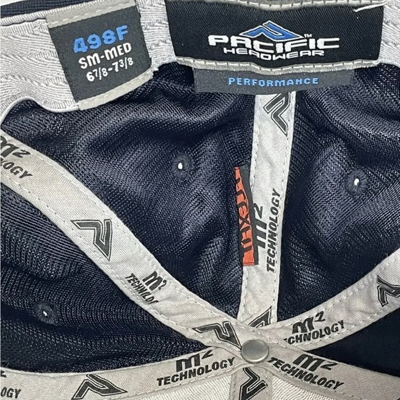 Boston Red Sox Pacific Headwear 498F Adult Performance M2 Technology Blue Hat. - Picture 5 of 6